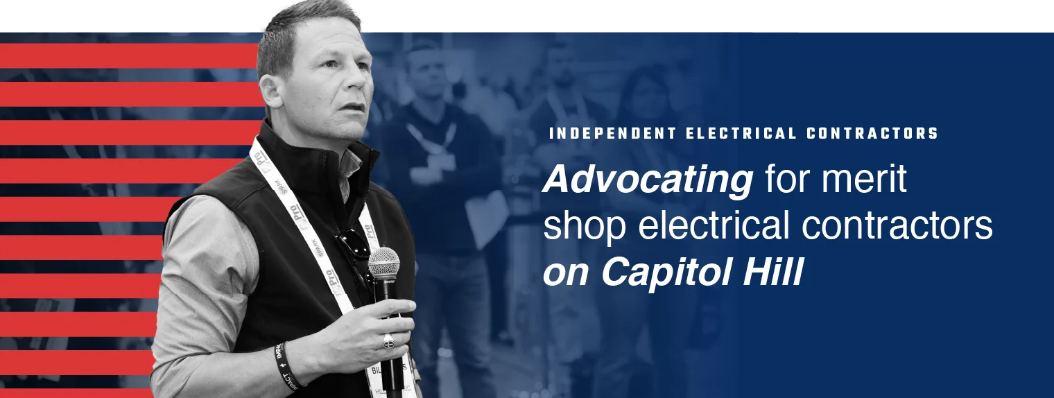 advocating for merit shop electrical contractors on Capitol Hill 2
